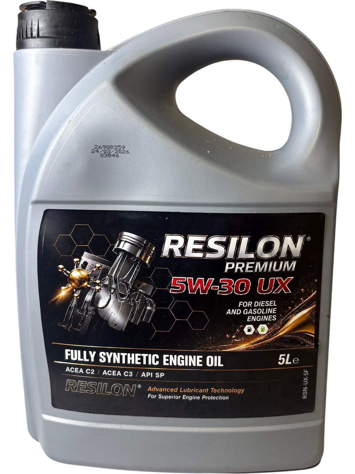 Resilon Premium 5W-30 UX Fully Synthetic Engine Oil 5L