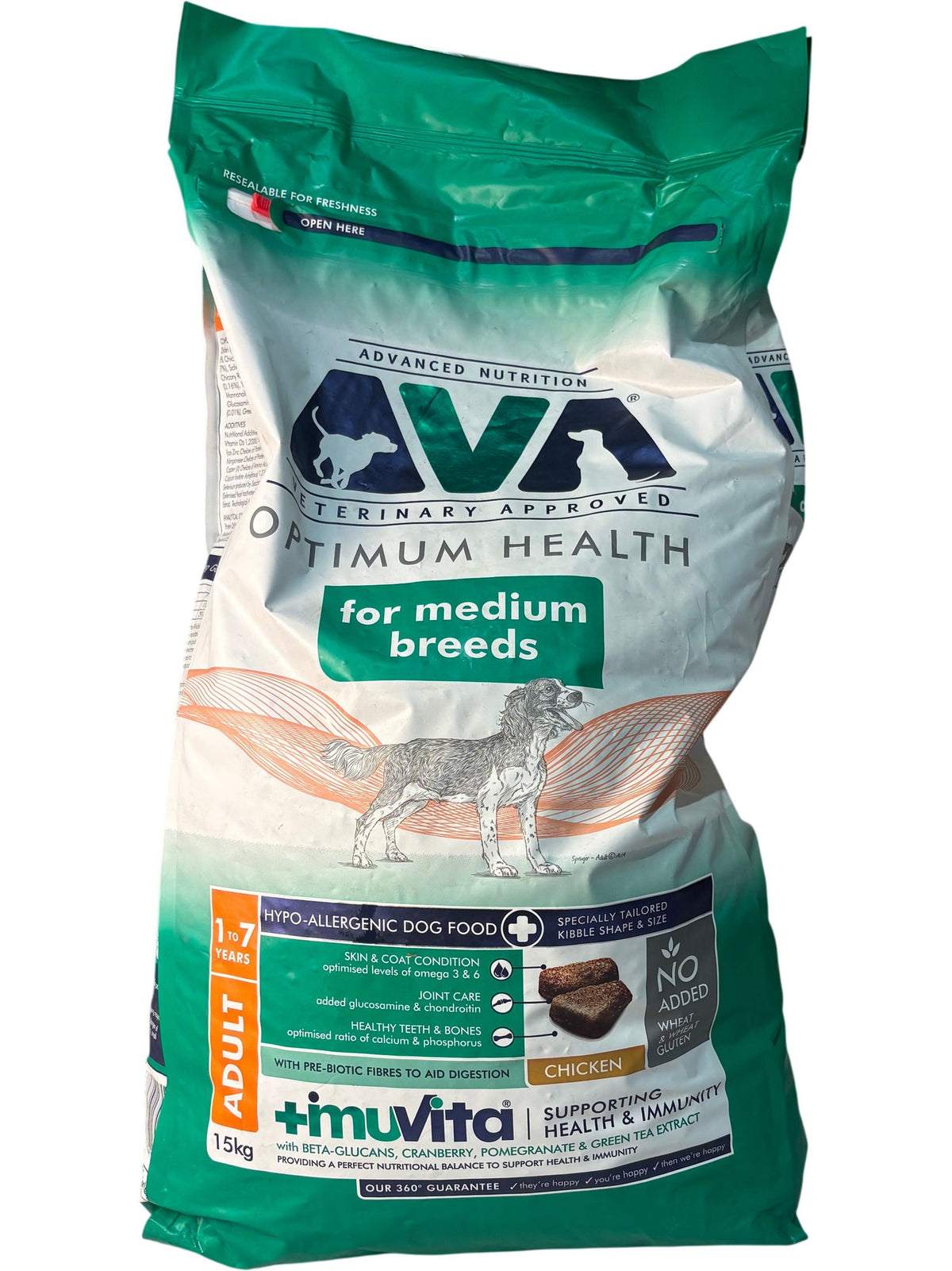 AVA Optimum Health Dog Food 15kg