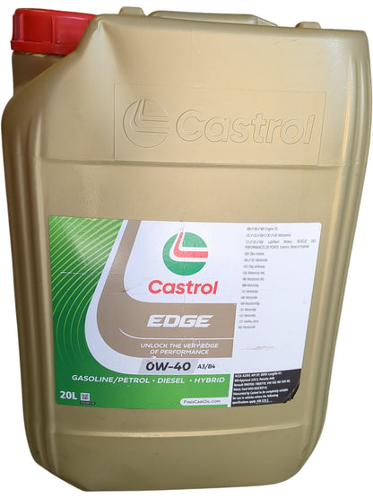 COLLECTION ONLY Castrol | EDGE Synthetic Motor Oil | 0W-40 | 20L