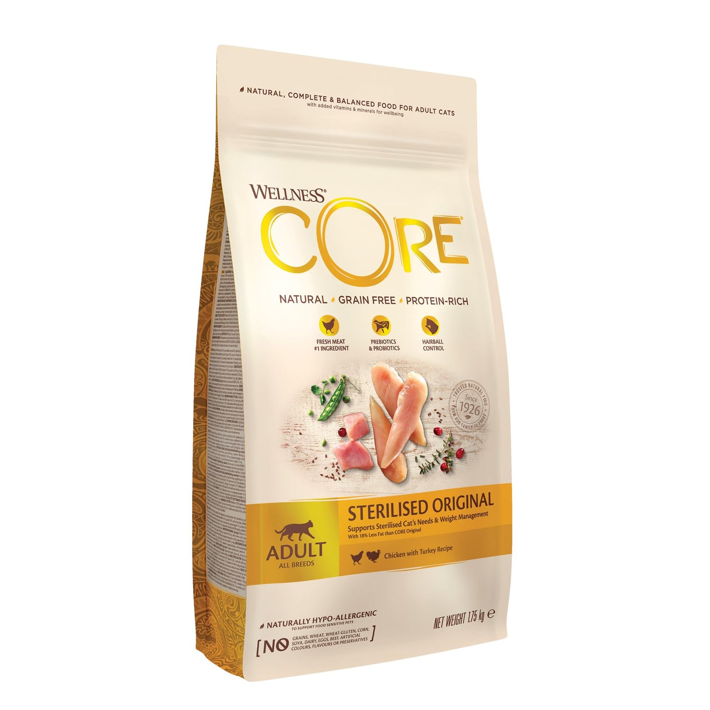 Wellness Core | Sterilised Original | Adult | Chicken/Turkey | 1.75kg