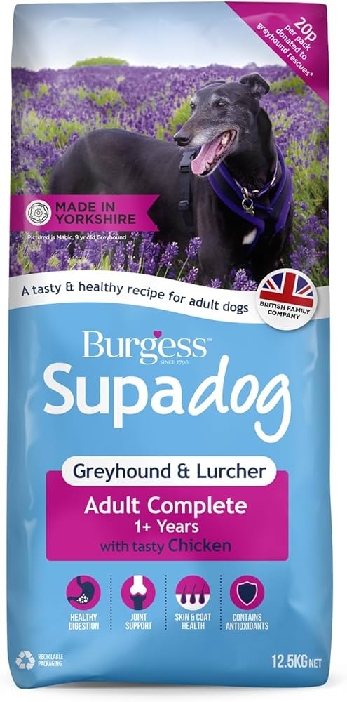 Burgess Supadog | Adult Greyhound & Lurcher | Chicken | 12.5kg