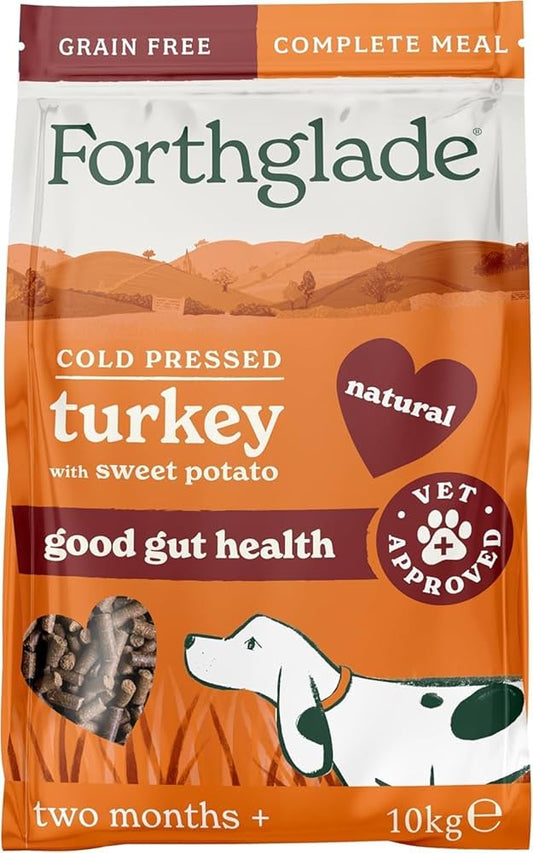 Forthglade Natural Cold Pressed Turkey Dry Dog Food - 10kg