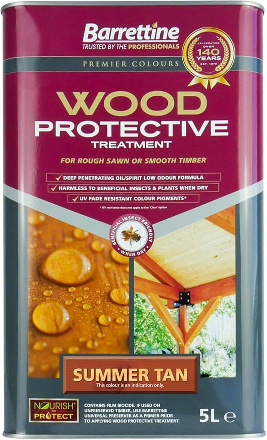 Barrettine Wood Protective Treatment | Summer Tan | 5L