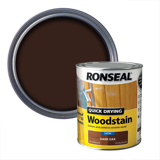 Ronseal| Woodstain| Satin Dark Oak| 750ml