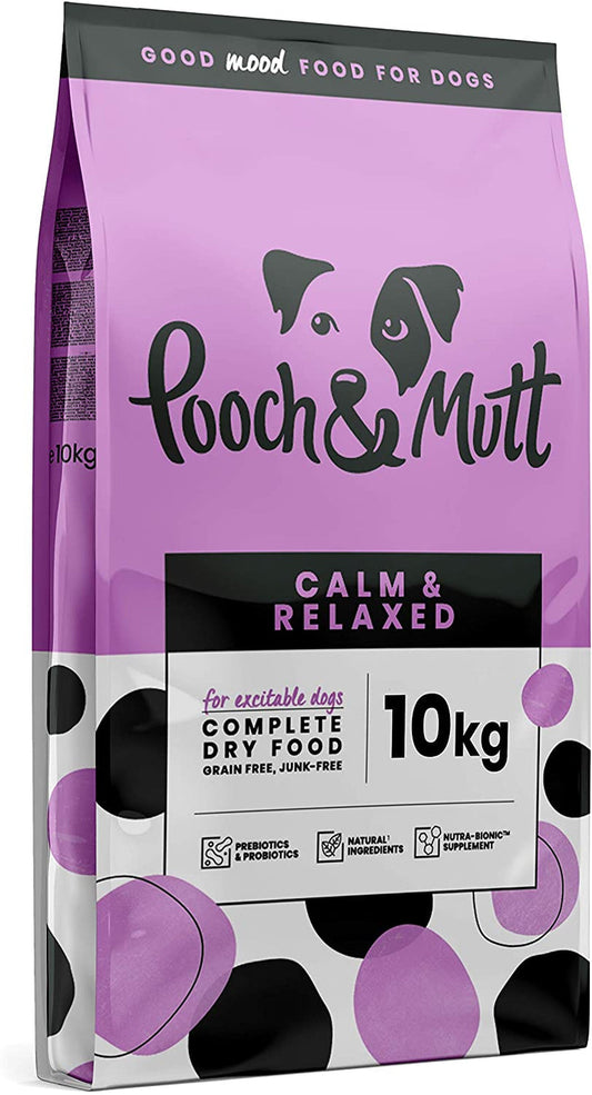 Pooch & Mutt - Calm & Relaxed, Complete Grain Free Dry Dog Food, Turkey