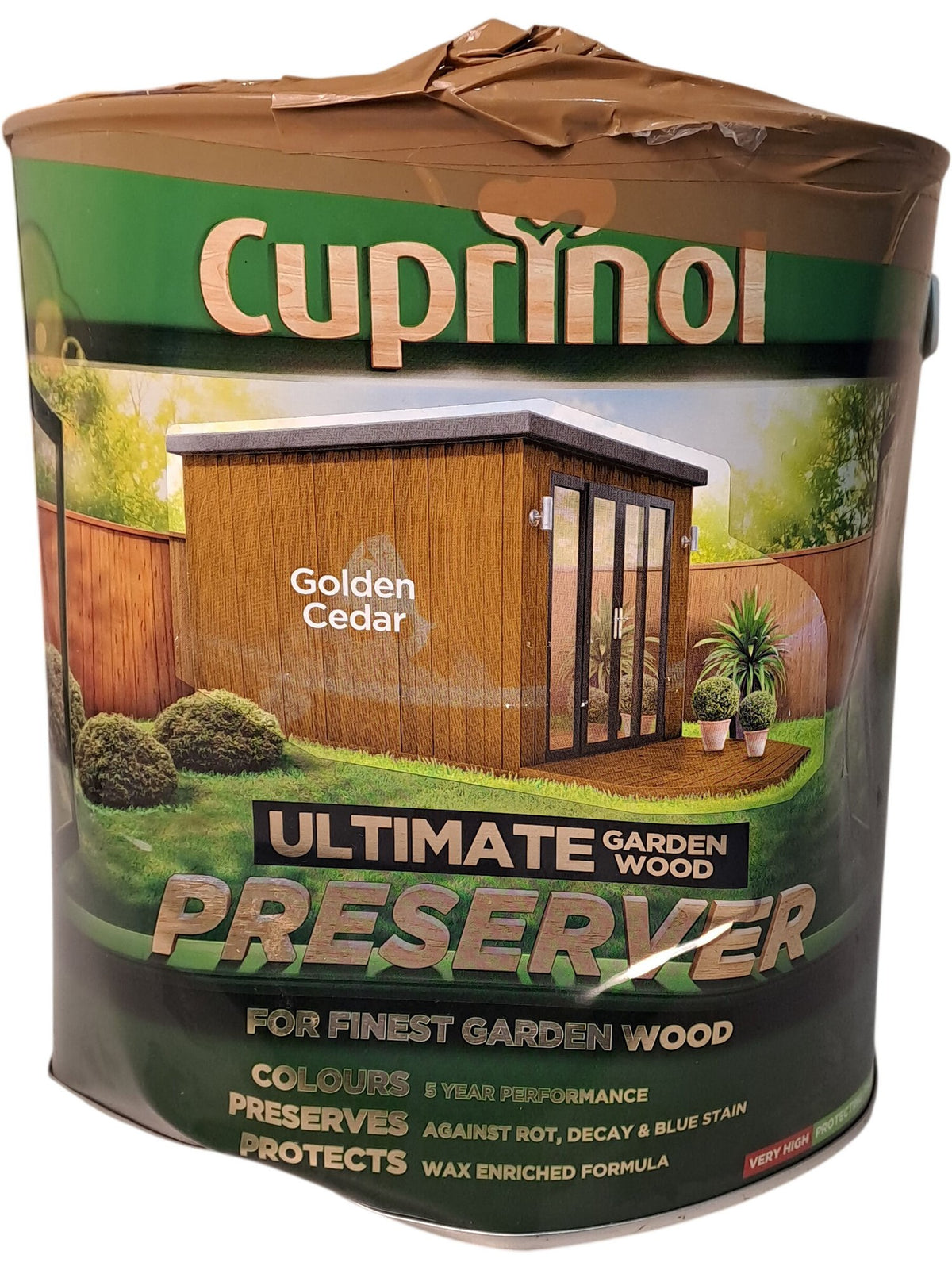 Cuprinol | Ultimate Garden Wood Preserver | Golden Cedar | 5L