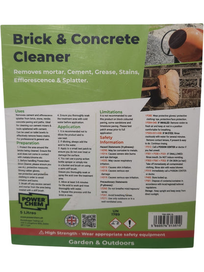 Power Chem | Brick & Concrete Cleaner | 5 Litres