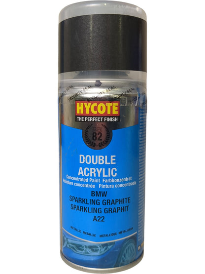 Hycote | Double Acrylic Spray Paint | Sparkling Graphite A22 | 150ml