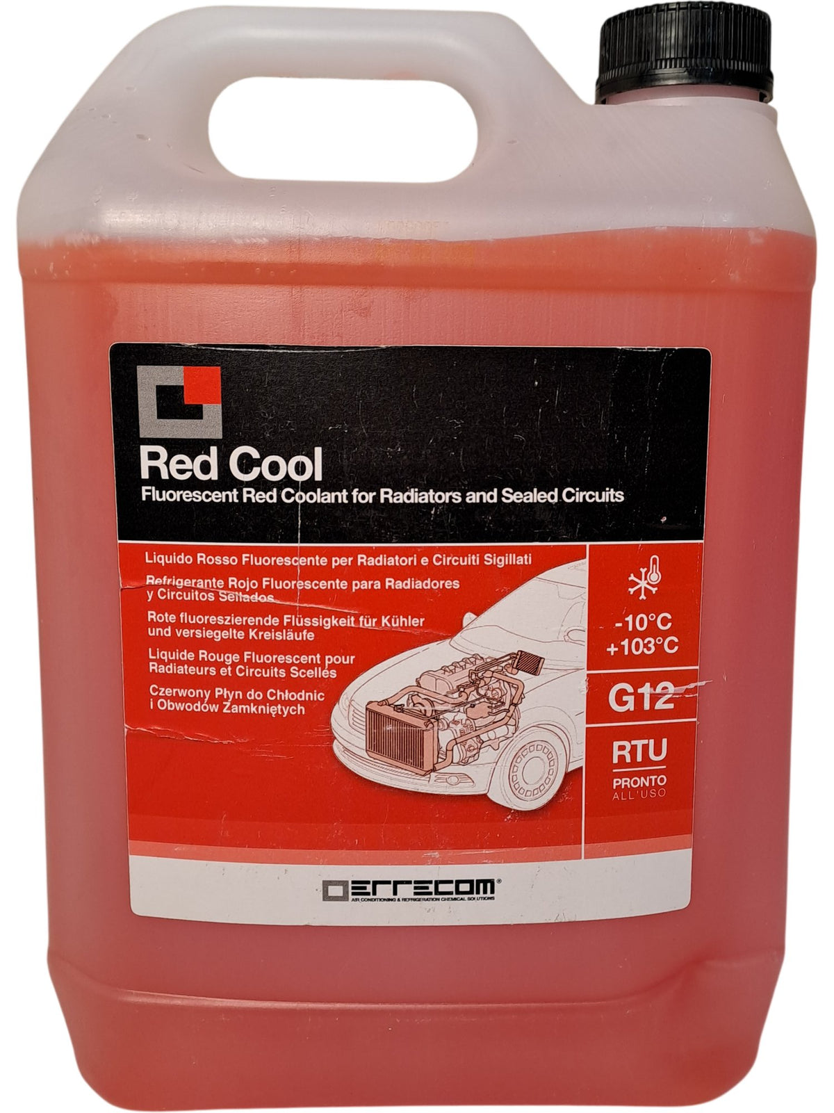 Errecom | Red Cool Fluorescent Coolant | 5L