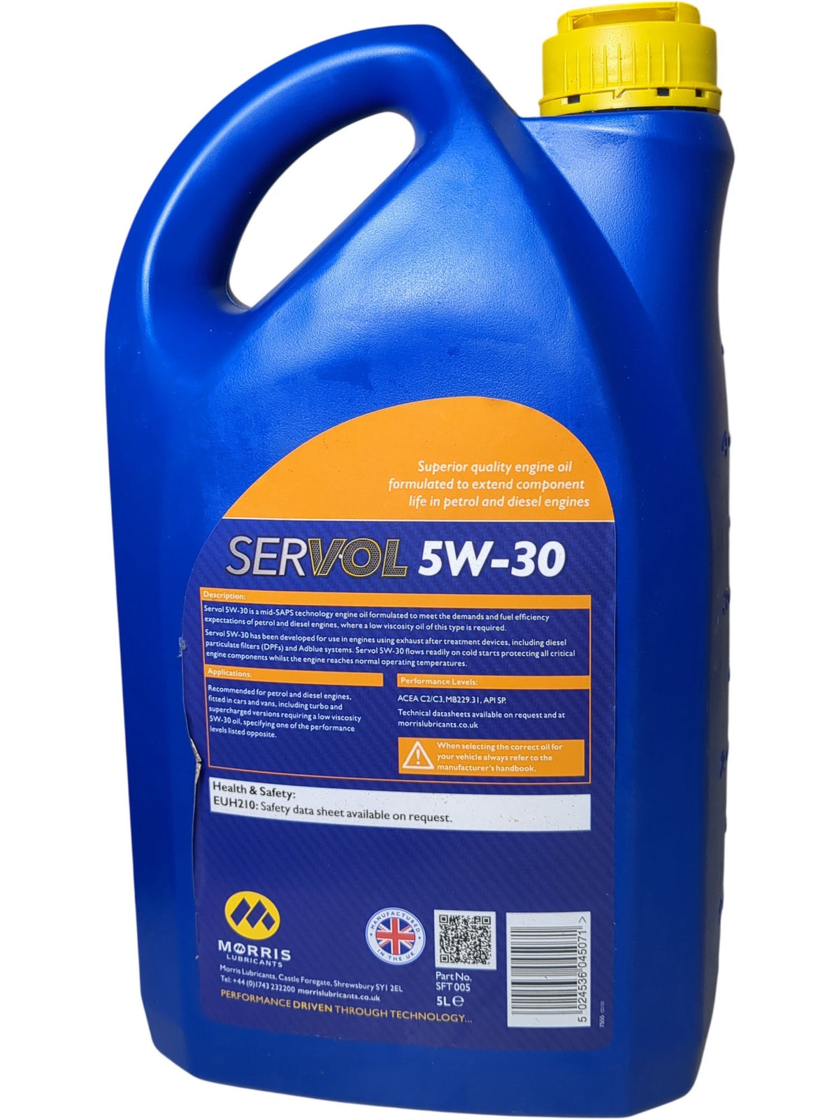 Morris | Servol 5W-30 Passenger Car Engine Oil | 5L