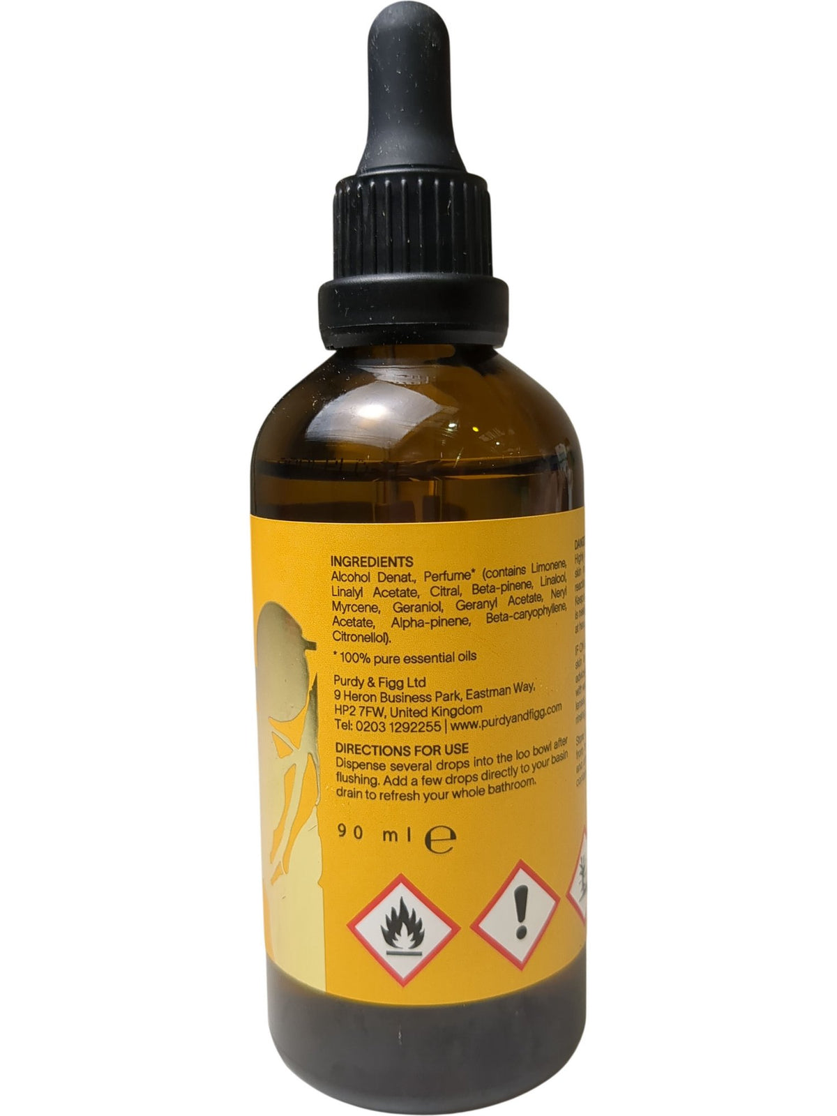 Purdy & Figg | Lemon & Petitgrain Oh De Loo! Drops| 90ml