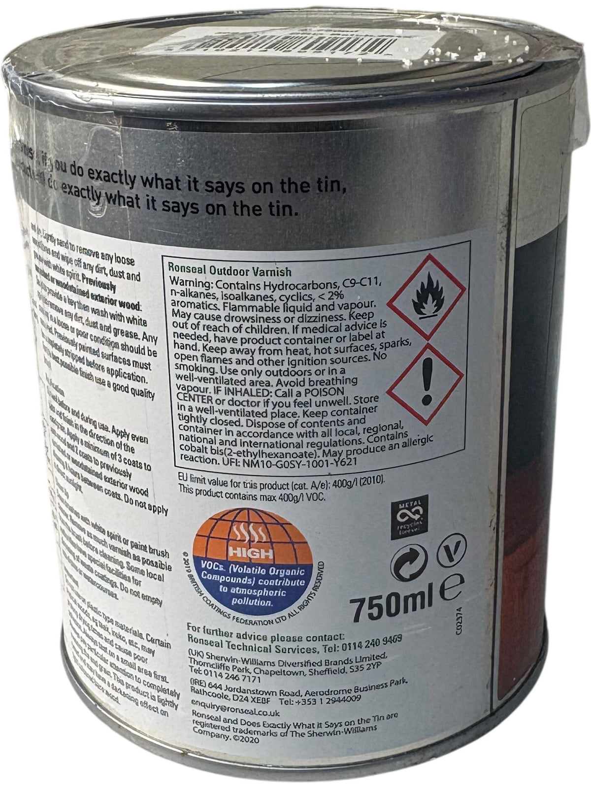 Ronseal Outdoor Varnish Satin 750ml