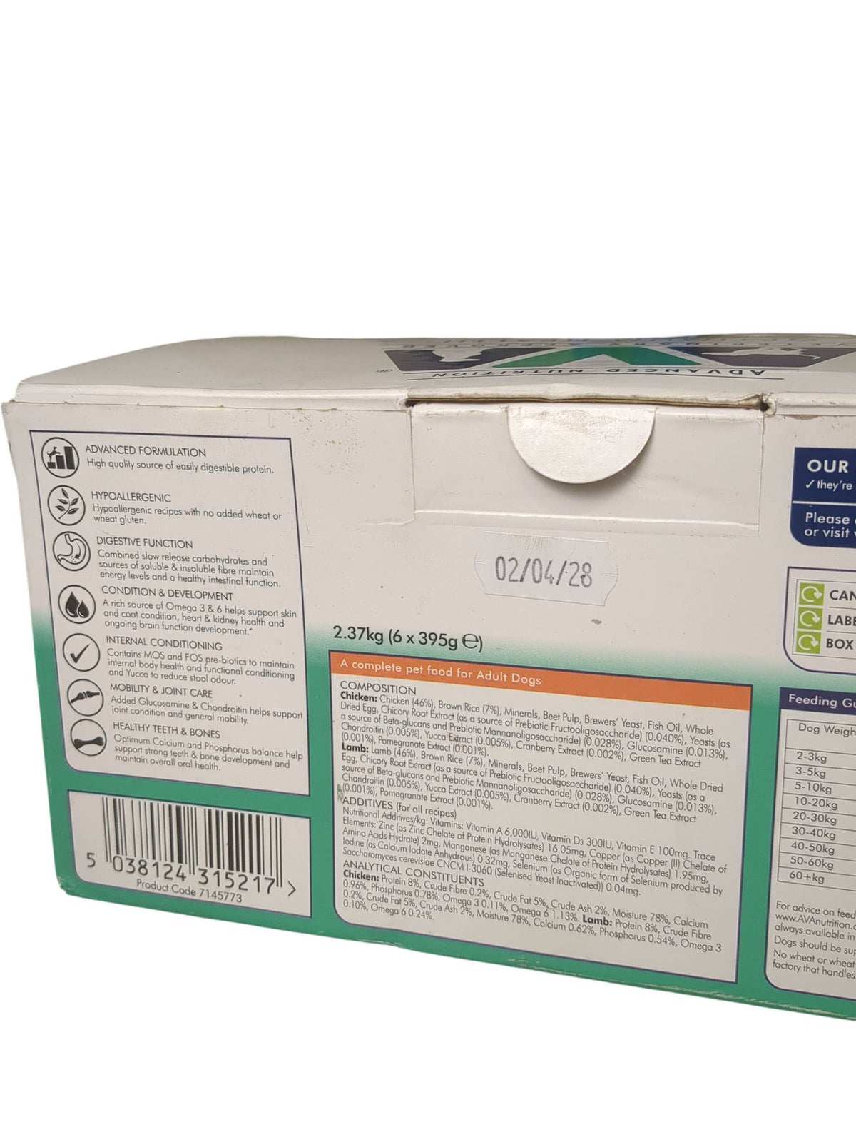 AVA | Hypoallergenic Dog Food | 2.37kg
