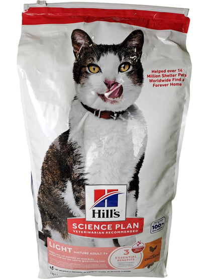 Hill's | Science Plan Light | 7+ Mature Adult Cat Food | 7kg