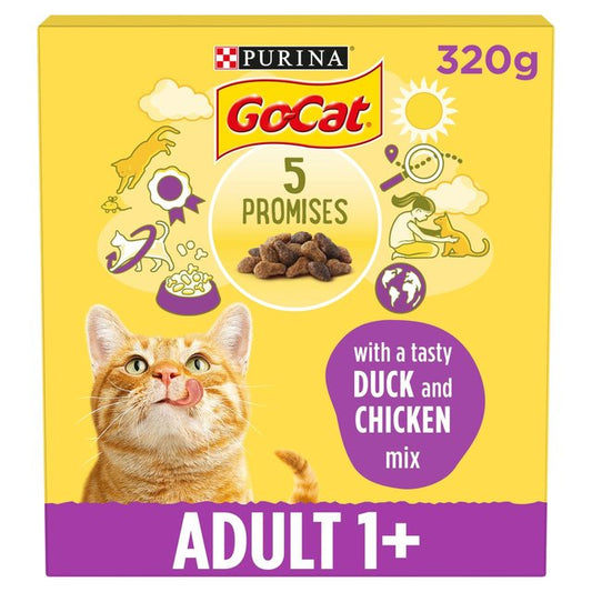 Go-Cat Chicken and Duck Dry Cat Food, 320g