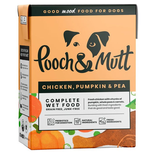 Pooch & Mutt Chicken with Pumpkin & Pea Wet Dog Food, 375g