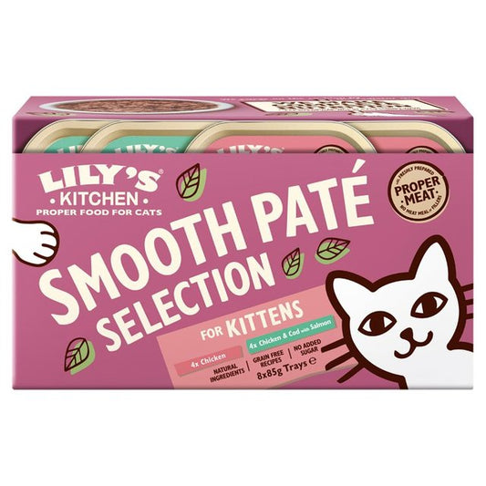 Lily's Kitchen Pate Selection for Kittens, 85g, 8 X 85g