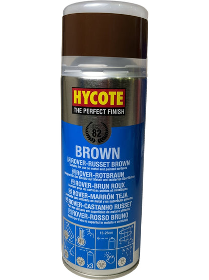 Hycote | Brown Spray Paint | Rover-Russet | 400ml