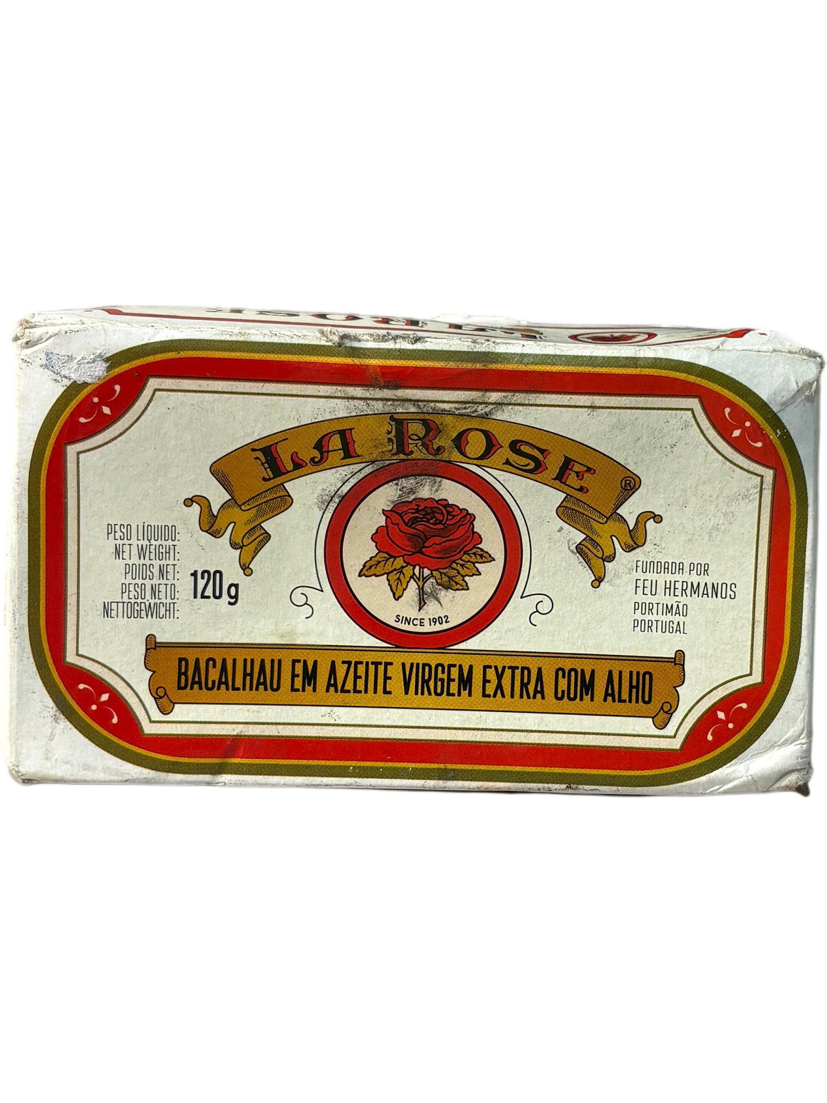 La Rose Codfish in Extra Virgin Olive Oil with Garlic 120g