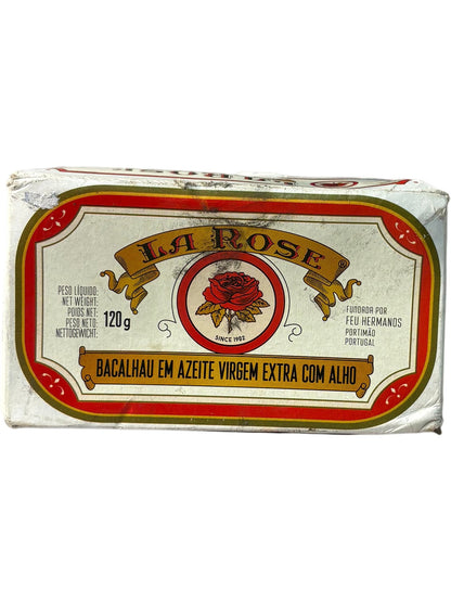 La Rose Codfish in Extra Virgin Olive Oil with Garlic 120g