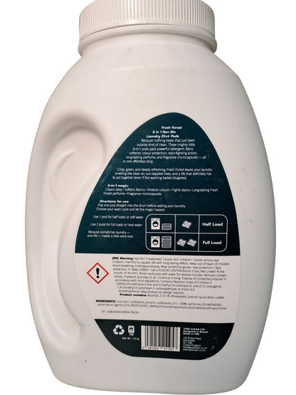 Yass Clean | 6 in 1 Laundry Elixir Pods | Fresh Forest | 1.55kg