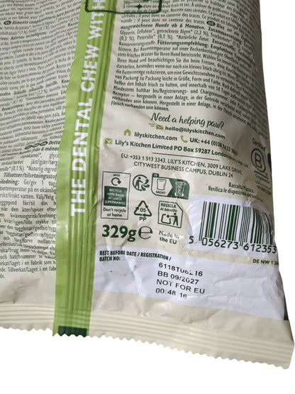 Lily's Kitchen | Woofbrush Dental Chews | Large | Pack of 7