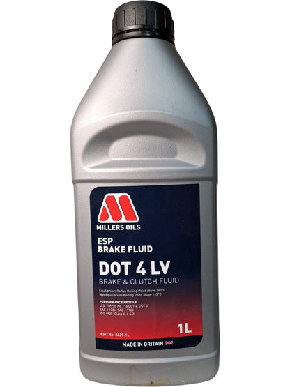 Millers Oils | ESP Brake Fluid DOT 4 LV | 1L