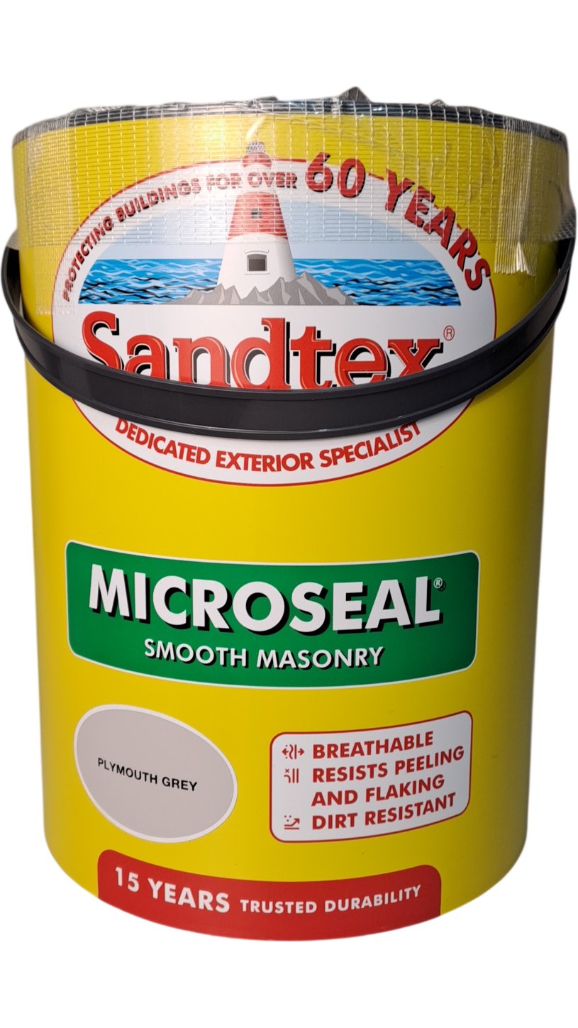 Sandtex | Microseal Smooth Masonry | Plymouth Grey | 5L
