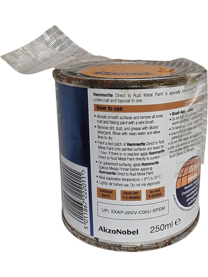 Hammerite | Direct to Rust Metal Paint | Smooth Yellow | 250ml