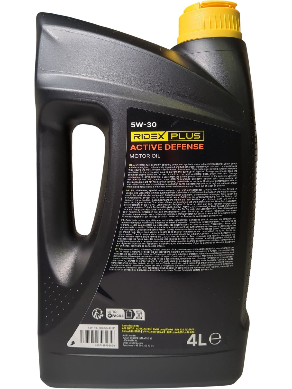 Ridex Plus | Motor Oil 5W-30 | 4L