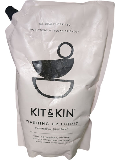 Kit & Kin | Washing Up Liquid | Pink Grapefruit | Refill Pouch