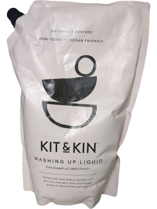 Kit & Kin | Washing Up Liquid | Pink Grapefruit | Refill Pouch