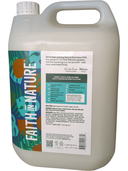 Faith In Nature | Uplifting Body Wash | Coconut | 5L