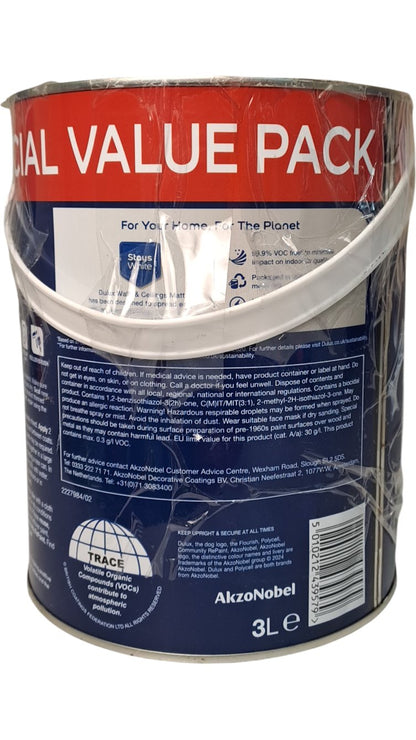 Dulux | Pure Brilliant White Paint | 3L