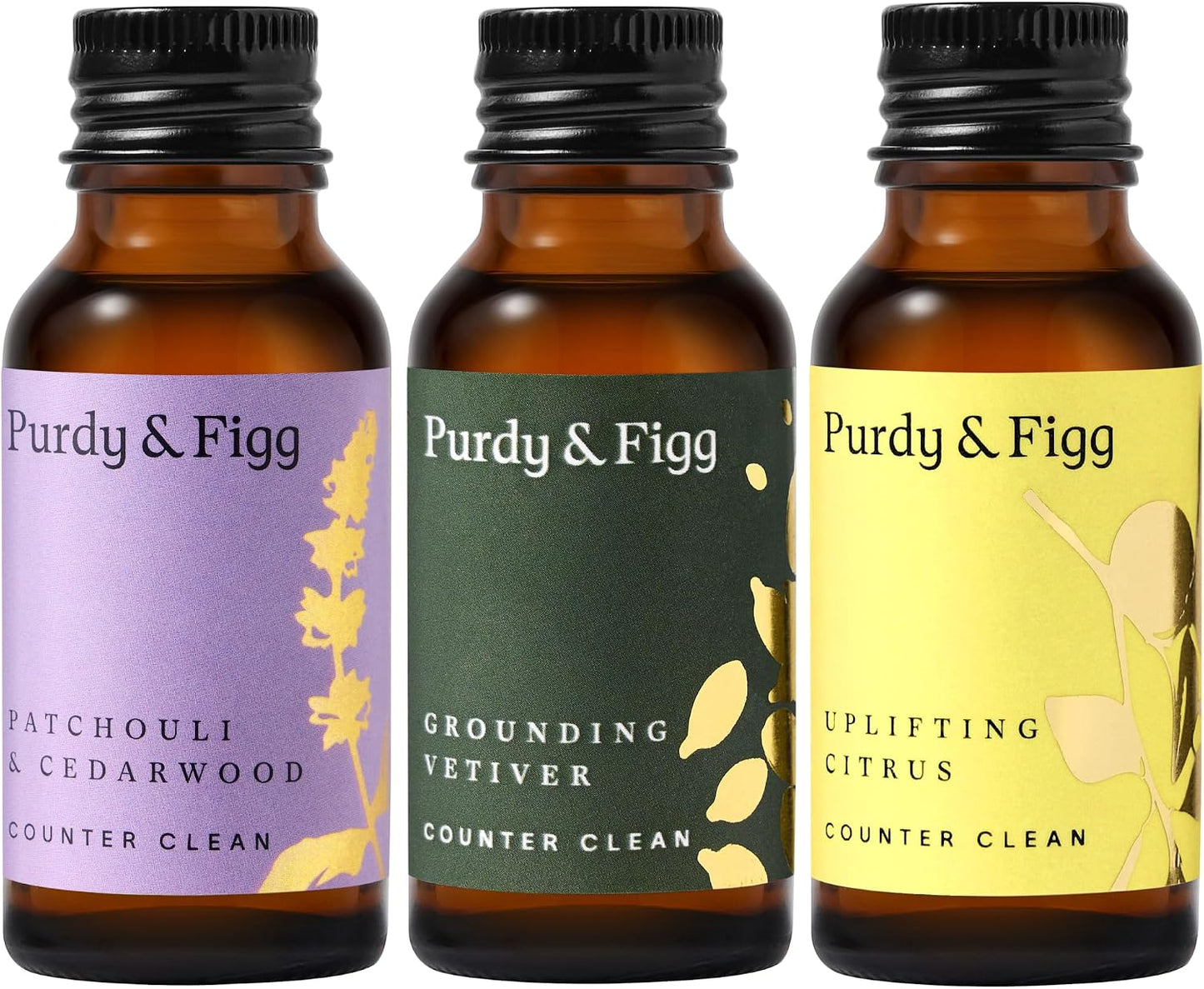 x3| Purdy & Figg| Counter Clean| Patchouli, Vetiver & Citrus