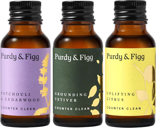 x3| Purdy & Figg| Counter Clean| Patchouli, Vetiver & Citrus