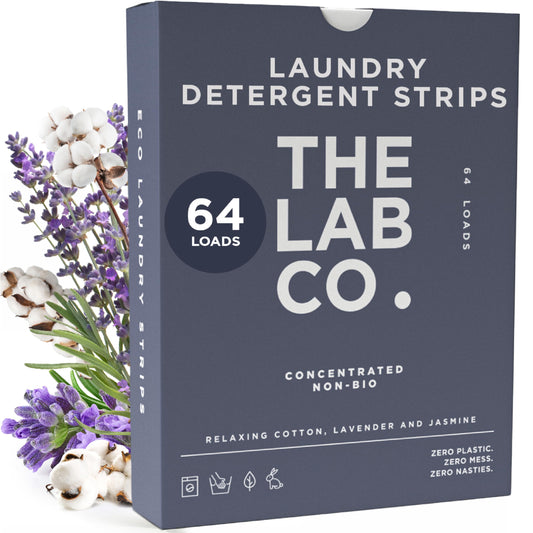 The Lab Co| Non Bio Detergent Strips| 64 Loads
