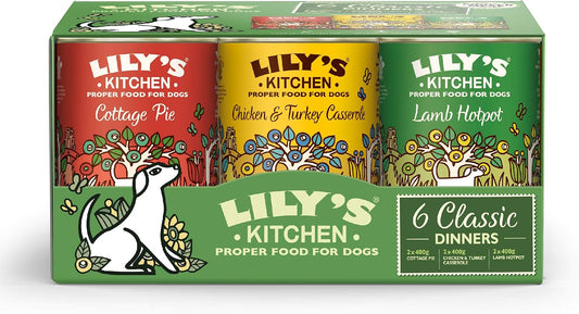 Lilys kitchen adult dog classic dinners proper meat no fillers 6 x 400g