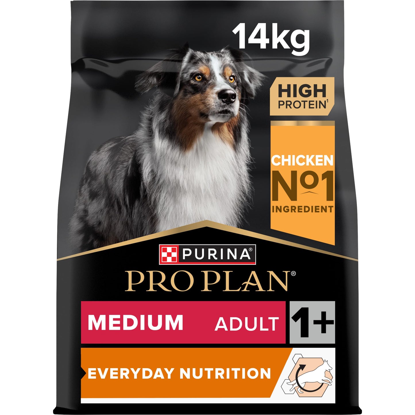 Purina Pro Plan Medium Adult 1+ - Everyday Nutrition - Chicken - 14kg