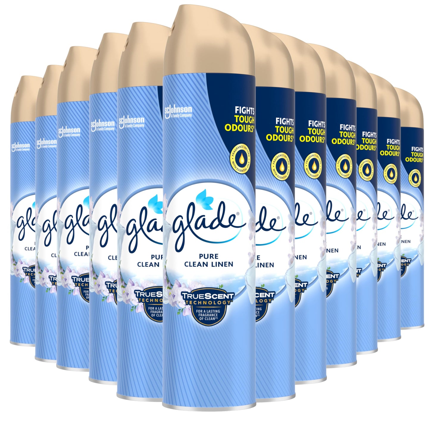 12 x 300ml| Glade| Air Freshener Spray| Clean Linen