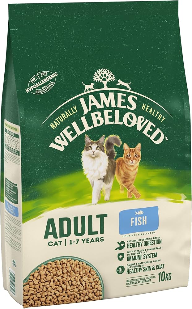 James Wellbeloved Adult Cat Hypoallergenic Fish, 10kg