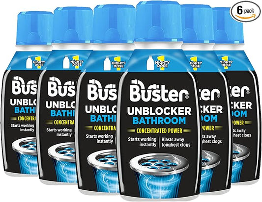 6 x 300ml BUNDLE| Buster| Plughole Unblocker- Bathroom