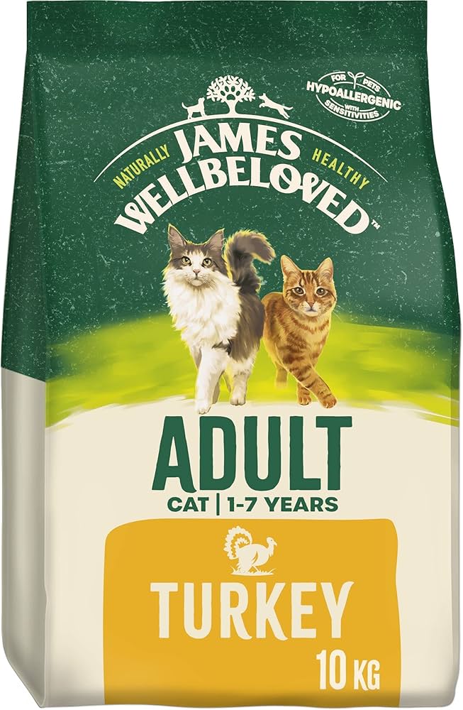 James Wellbeloved| Adult Cat Dry- Turkey- Grain Free- Hypoallergenic-  10kg