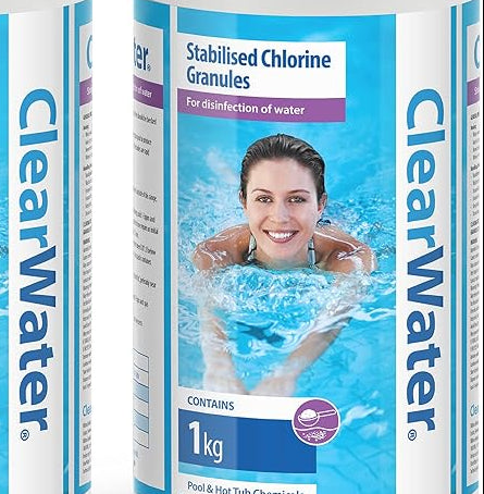 1kg| Clear Water| Stabilised Chlorine Granules
