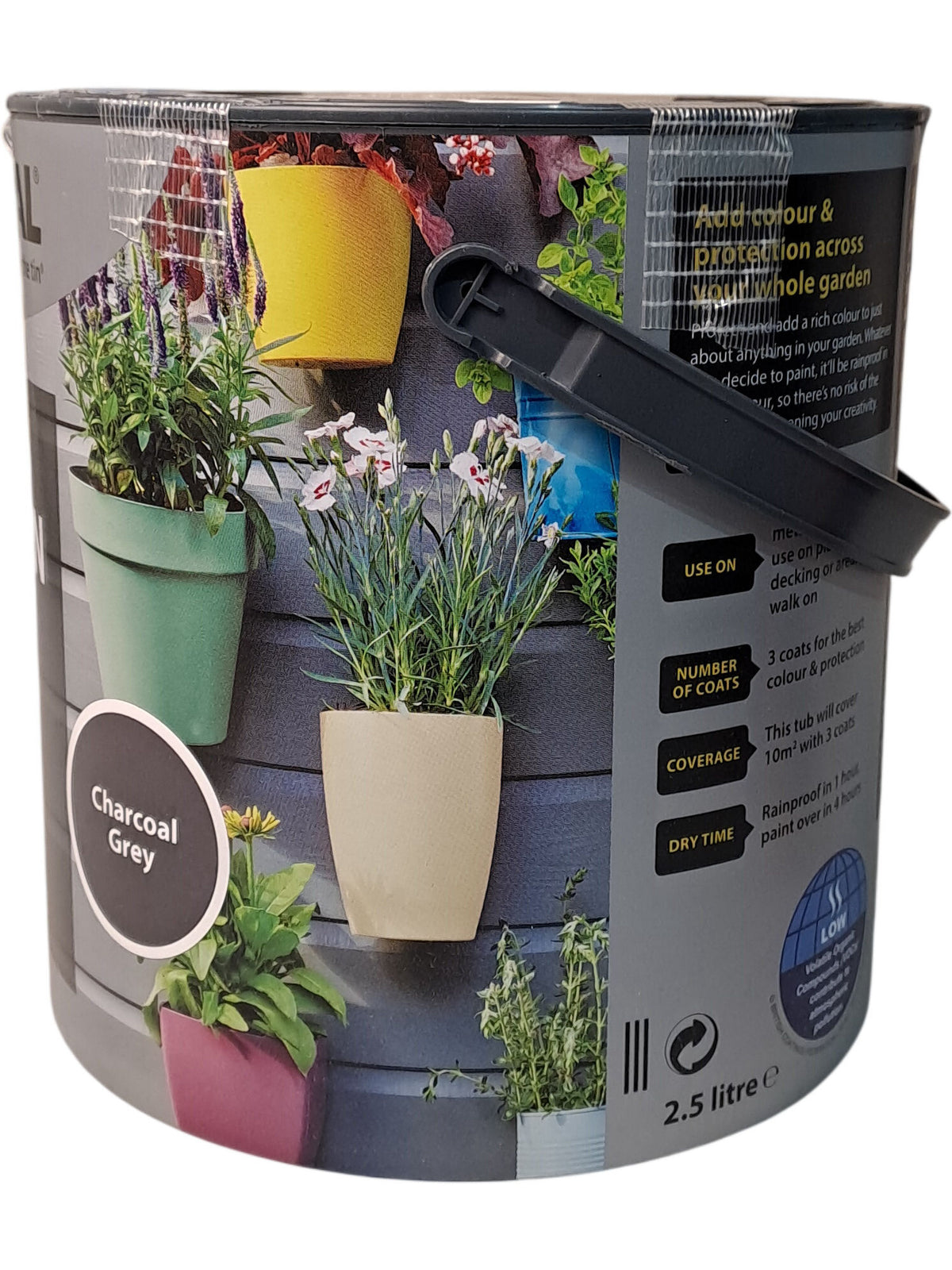 Ronseal | Garden Paint | Charcoal Grey | 2.5L