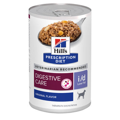 Hill's Prescription Diet I/d Low Fat Digestive Care Wet Dog Food - 12 X 370g Cans