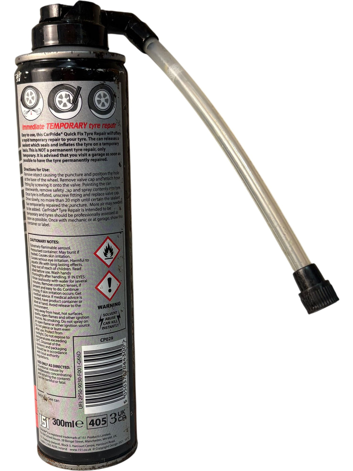 Carpride Quick Fix Tyre Repair 300ml