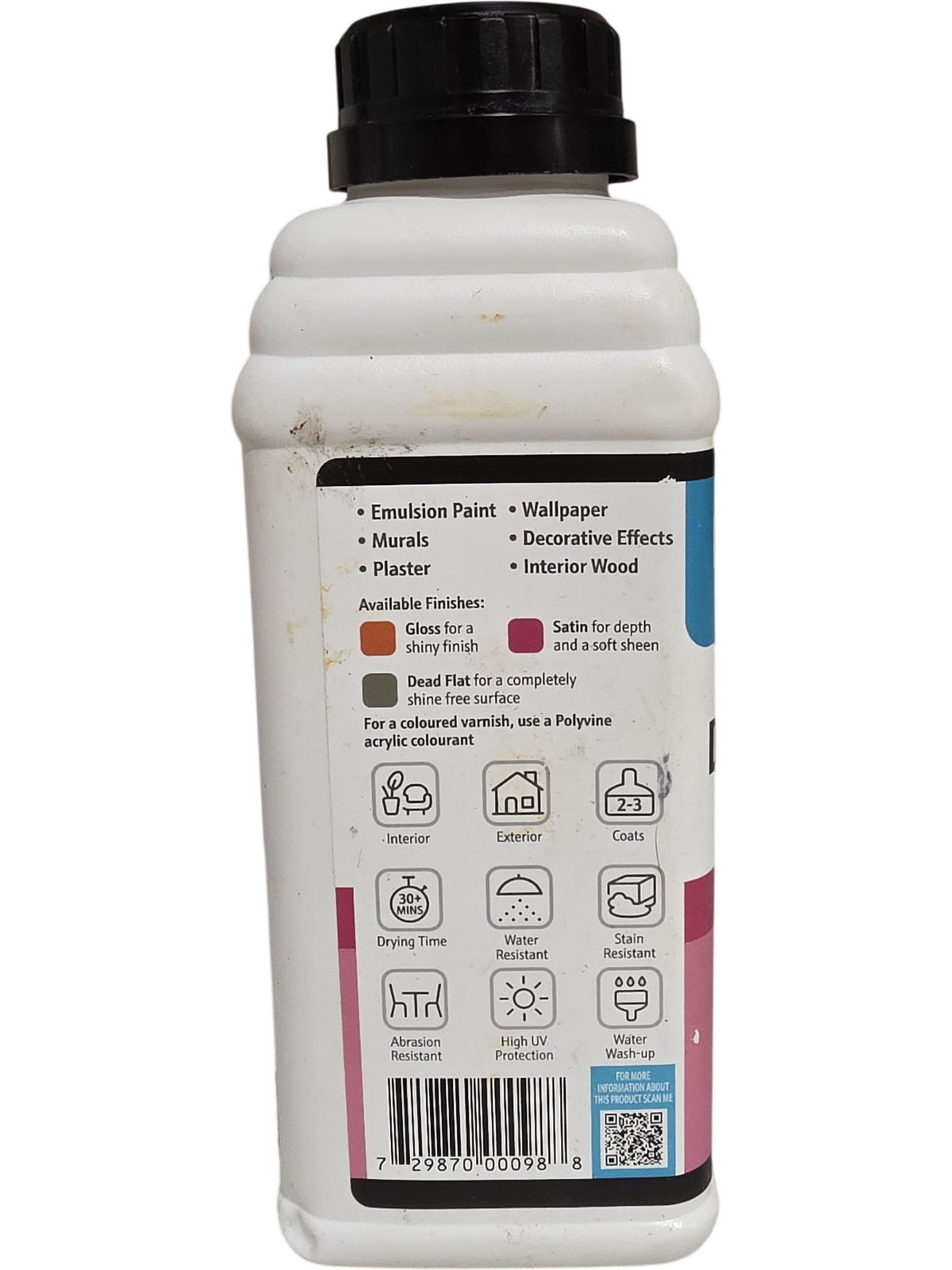 Polyvine | Decorators Varnish | Satin Clear | 500ml