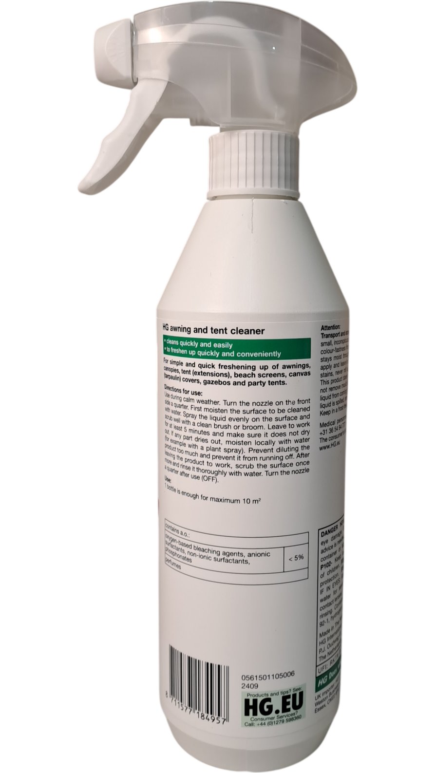 HG | Awning And Tent Cleaner | 500ml