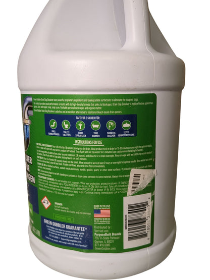 Green Gobbler | Drain Clog Dissolver | 1 Gallon
